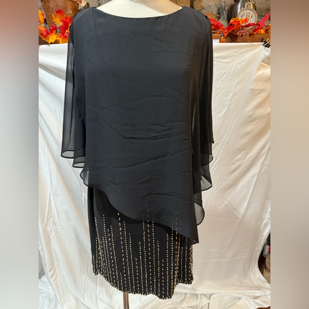 Elegant Black Midi Dress